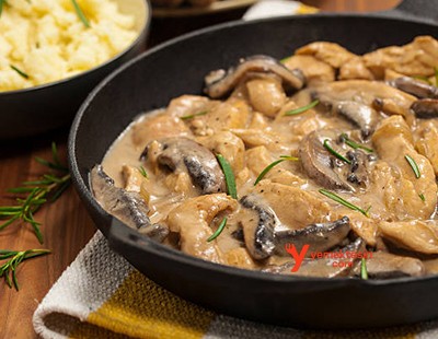 Kremalı Mantarlı Tavuk
